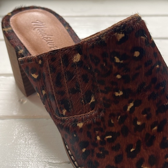 Madewell The Harper Mule in Leopard Calf Hair (worn only once) - Picture 3 of 9